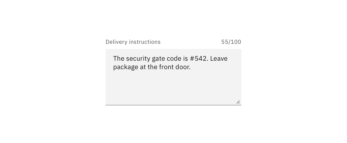 An example of a text area. An example of a text area.